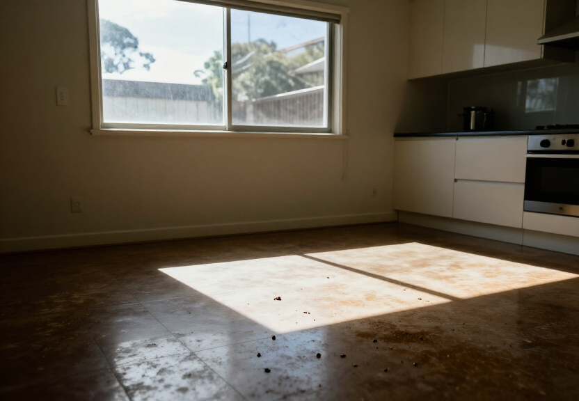 Bed bug infestation in a Chester Hill bedroom before treatment